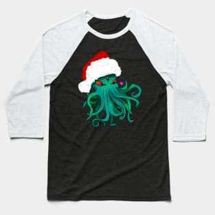 Santa Cthulhu Baseball T-Shirt